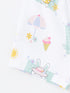 LC Waikiki Crew Neck Printed Baby Girl Shorts Pajama Set